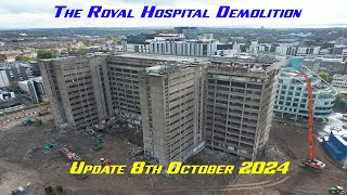 The Royal hospital demolition Liverpool update 8th October 2024 [upl. by Rempe]