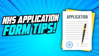 NHS APPLICATION FORM TIPS How to write a WINNING NHS Job Application Form SAMPLE INCLUDED [upl. by Ikairik]