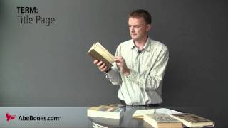 AbeBooks Explains the Parts Of A Book [upl. by Anatnom]