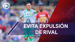 Luis quotChapoquot Montes hace Fair Play al evitar expulsión de rival por supuesto codazo [upl. by Cinelli]