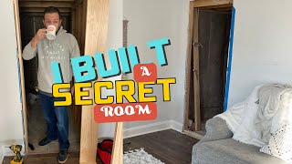 My Biggest DIY Hidden Bookcase Door  A Secret Room DIY Timelapse [upl. by Eisaj]