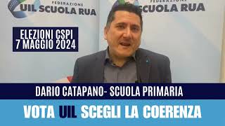 ELEZIONI CSPI diamo voce ai candidati  Dario Catapano Scuola Primaria [upl. by Delanty751]