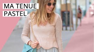 MODE Tenue du jour  tendance pastel [upl. by Ellynn515]