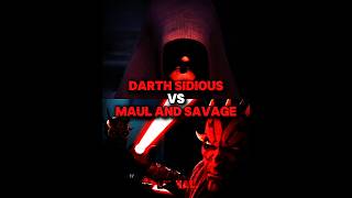 Darth Sidious vs Maul and Savage  alightmotion capcut shorts [upl. by Alrac104]