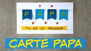 Carte Fêtes des Pères Facile [upl. by Lilac]