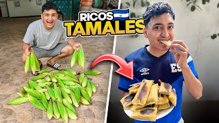 HACIENDO TAMALES DE ELOTE SALVADOREÑOS🇸🇻 [upl. by Ayanaj]