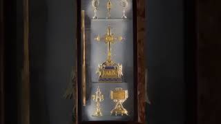 The remains of the real CROSS of Jesus kept in the Basilica of Santo Croce di Jerusaleme a Roma [upl. by Troth]