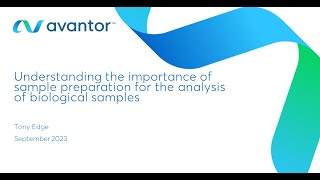 Understanding the importance of sample preparation for the analysis of biological samples [upl. by Ahsasal883]