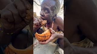 Old hunters dinnerfoodhadzabetribe africa [upl. by Odiug]