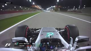 2017 Bahrain Grand Prix Valtteri Bottas Onboard Pole Lap [upl. by Enogitna]