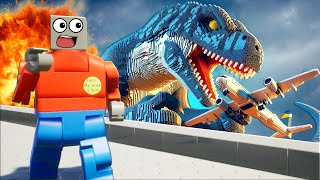 MASSIVE LEGO MONSTERS Survival in Brick Rigs Multiplayer [upl. by Wynne731]