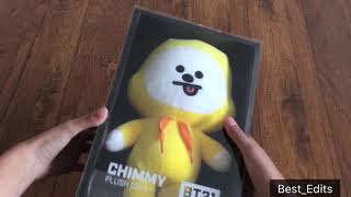 Unboxing a BTS chimmy standing plush doll [upl. by Bodkin69]