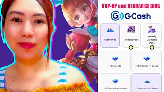 How To TopUp and RECHARGE ML DIAMONDS with GCASH and CODASHOP  Mobile Legends [upl. by Sirac]