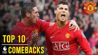 Manchester Uniteds Top 10 Premier League Comebacks  Manchester United [upl. by Guevara]