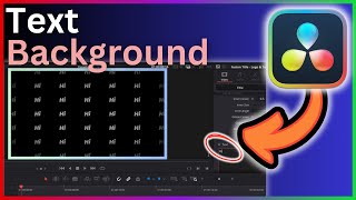 Text Background In Davinci Resolve  Step By Step Guide [upl. by Powel585]