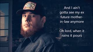 Luke Combs When It Rains It Pours Lyrics [upl. by Eisler265]