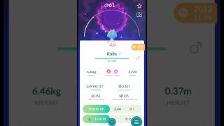 Low CP Shiny Ralts Evolution in Pokemon Go  Shorts PokemonGo ShinyPokemon gardevoir [upl. by Ymac]