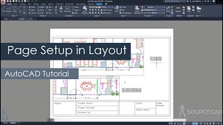 AutoCAD page setup in layout or paper space [upl. by Ranzini]