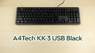 Розпаковка A4Tech KK3 USB Black [upl. by Adnamra]