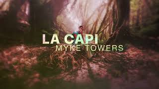 Myke Towers  La Capi Official Lyric Video [upl. by Garrison]