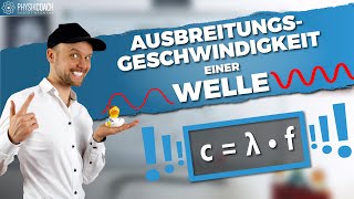 Ausbreitungsgeschwindigkeit einer Welle  Physik für Mediziner  Physik Grundlagen [upl. by Enifesoj830]