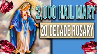 2000 Hail Mary 20 Decade Rosary for Peace in Our Trials [upl. by Rose]