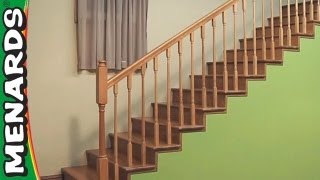 Installing Stair Rails  Menards [upl. by Ayoras]