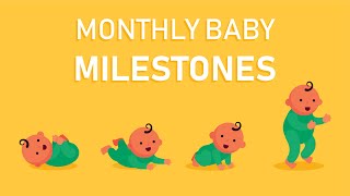 What are Baby Monthly Milestones How Should a Baby Grow [upl. by Gardol]