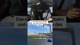 Die erste Autobahnfahrt fahrprüfung fahrschule fahrschulelernen viralvideo shorts heilbronn [upl. by Annovy221]