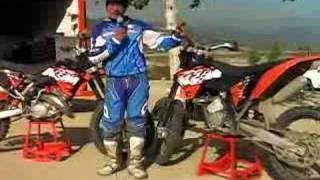 2008 KTM 125SX amp144SX Motocross Test  MotoUSA [upl. by Ammon]