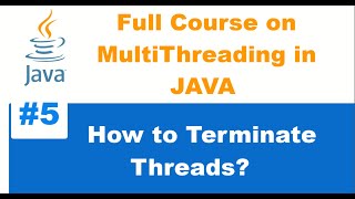 How to terminate a thread in java [upl. by Petrina]