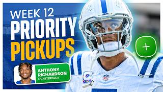 Top 7 Fantasy Football Waiver Wire Pickups for Week 12  Priority Adds 2024 [upl. by Katzman]