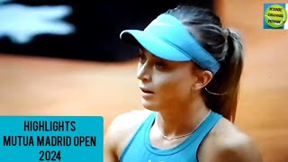 COCO GAUFFPAULA BADOSABEST SET POINTS HIGHLIGHTSMUTUA MADRID OPEN [upl. by Dragon]