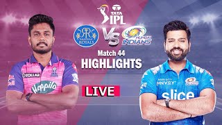 IPL 2023  Rajasthan Royals vs Mumbai Indians 54h Match  TATA IPL 2023  SR SPORTS 24 [upl. by Verger]