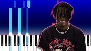 playboi carti  immortal Piano Tutorial [upl. by Ahsekyw]