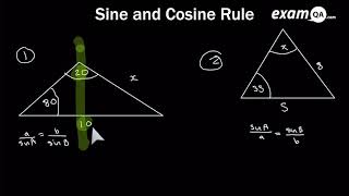 Sine and Cosine Rule  GCSE Maths [upl. by Inaj]