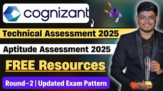 Cognizant Technical Assessment 2025  Cognizant Aptitude Assessment 2025  Pattern amp FREE Resources [upl. by Hillier]