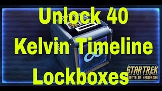 Unlock 40 Kelvin Timeline Lockboxes  Star Trek Online [upl. by Aihsenor]