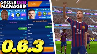 UPDATE 063 NEW MATCH ENGINE FOR EVERYONE  SOCCER MANAGER 2025 [upl. by Tijnar]