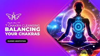 7 Chakra Cleansing Activation Guided Meditation  Root To Crown  Aura Cleansing amp Healing Voice [upl. by Martijn]