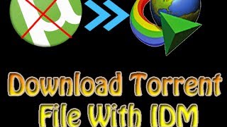 How to download Torrent file with idm  Torrent movie with IDM  Tech Geek [upl. by Wj]