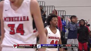 High School Boys Basketball Minnehaha Academy vs Minneapolis North 2019 [upl. by Delphina]