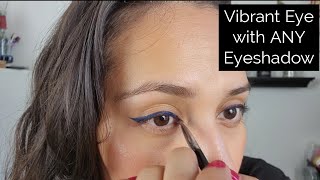 Easy Vibrant Eyeliner using ANY Eyeshadow  Inglot Duraline [upl. by Gina]