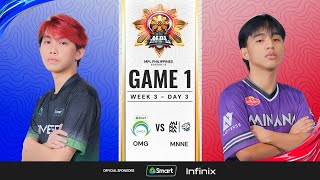 MPL PH S13  W3D3  OMG vs MNNE  GAME 1 [upl. by Haraf]