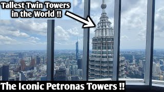 4K Visiting The Iconic Petronas Tower Observation Deck petronastwintowers [upl. by Ididn931]