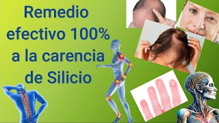 SEÑALES Y SÍNTOMAS DE FALTA DE SILICIO EN EL CUERPO CÓMO SABER SI TE LO PIDE TU ORGANISMO [upl. by Hollis]