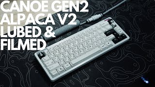 Canoe Gen2 With Lubed amp Filmed Alpaca V2 Typing Sounds [upl. by Adest69]