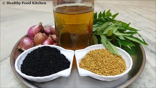 Homemade Herbal Hair OilOil for Faster Hair GrowthHerbal Hair Oil for Thicker HairOnion Hair Oil [upl. by Nallid]