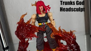 Sh figuarts 3rd party Air Studios  super saiyan god Trunks  review [upl. by Averell240]