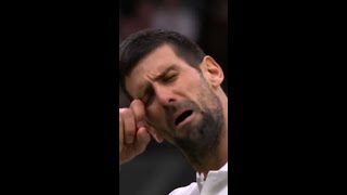 Novak Djokovics controversial antics in Wimbledon SemiFinal [upl. by Eyllib961]